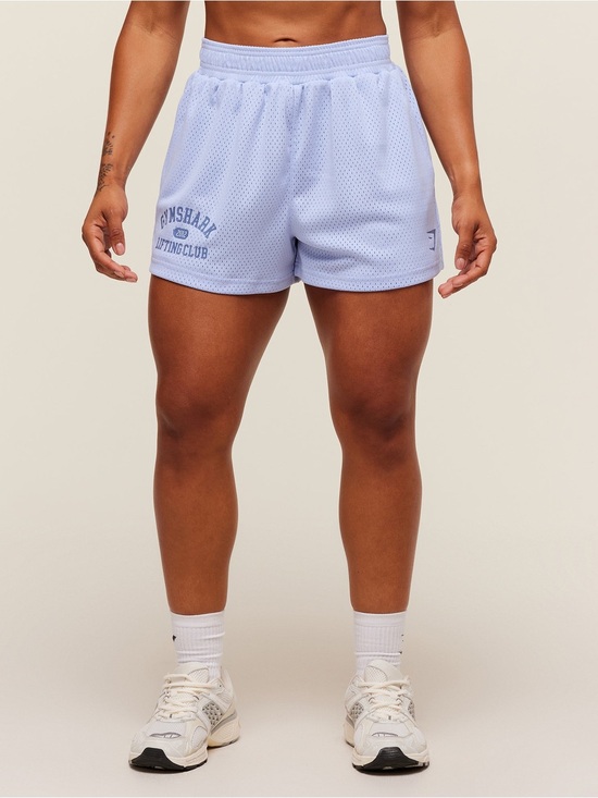 Gymshark Pants - Gymshark Lifting Club Mesh Shorts in Peri Blue